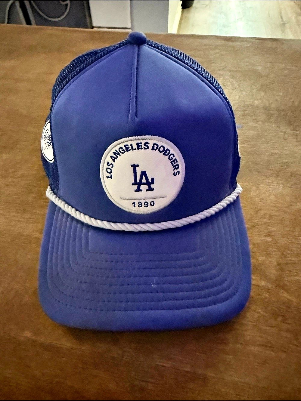 New Era Los Angeles Dodgers 9FORTY A-Frame Trucker Hat Blue